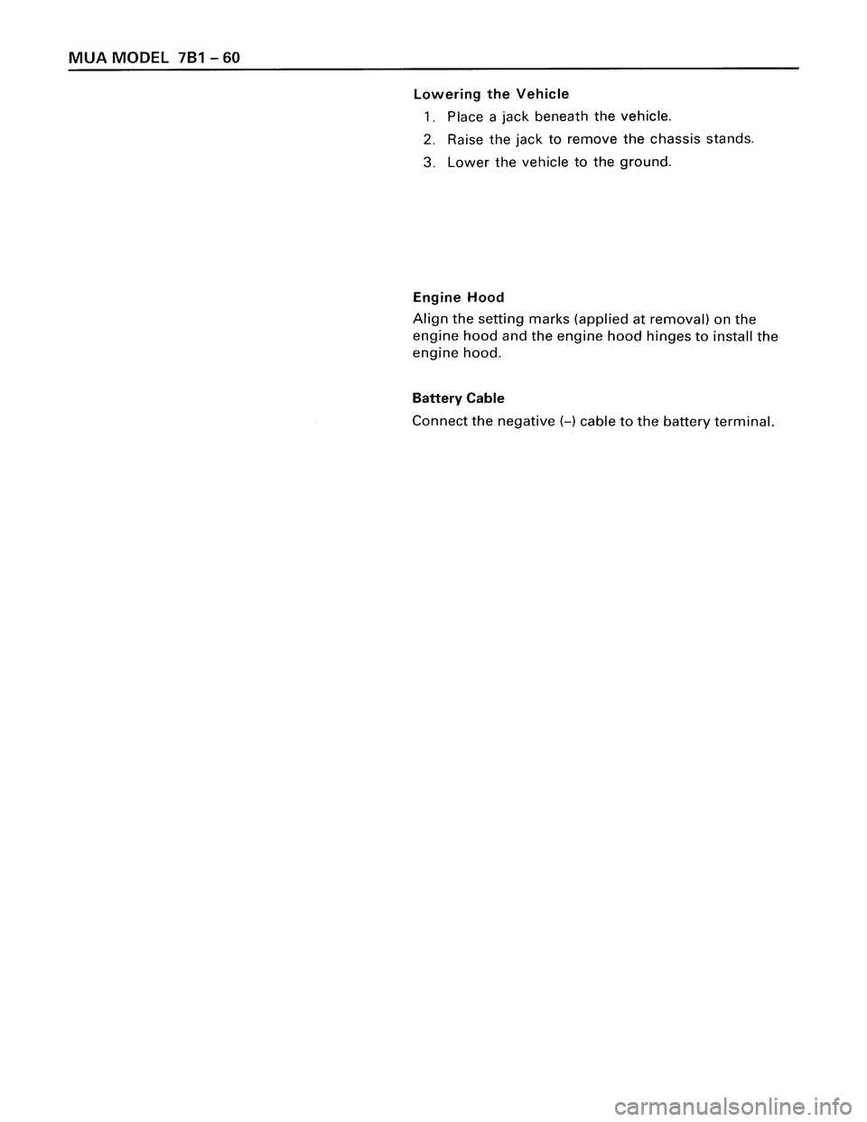 ISUZU TROOPER 1998  Service Repair Manual 