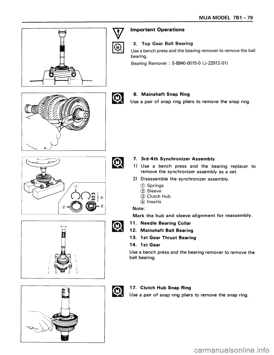ISUZU TROOPER 1998  Service Repair Manual 