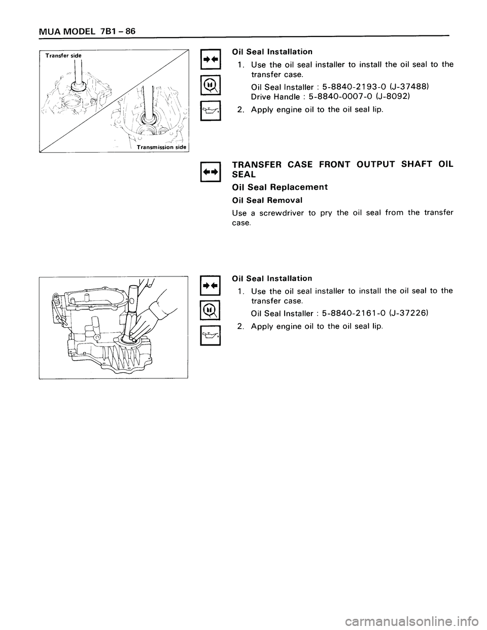 ISUZU TROOPER 1998  Service Repair Manual 