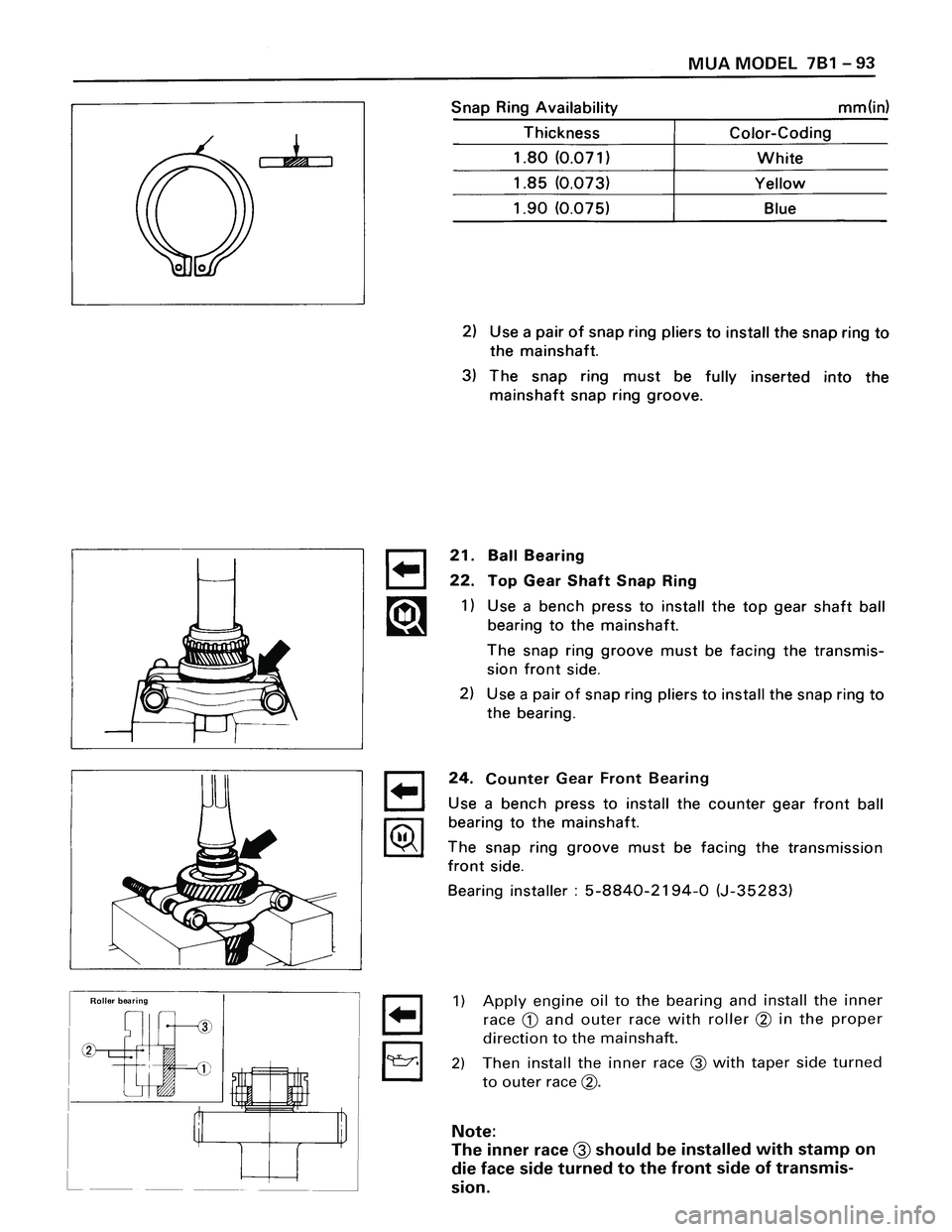 ISUZU TROOPER 1998  Service Repair Manual 