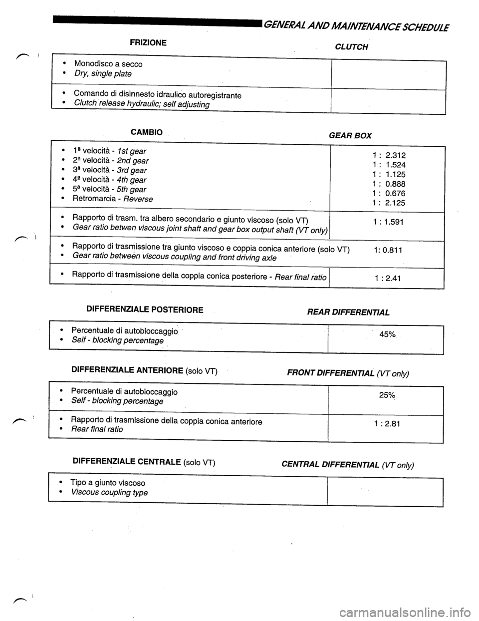 LAMBORGHINI DIABLO 1993  Service Repair Manual 