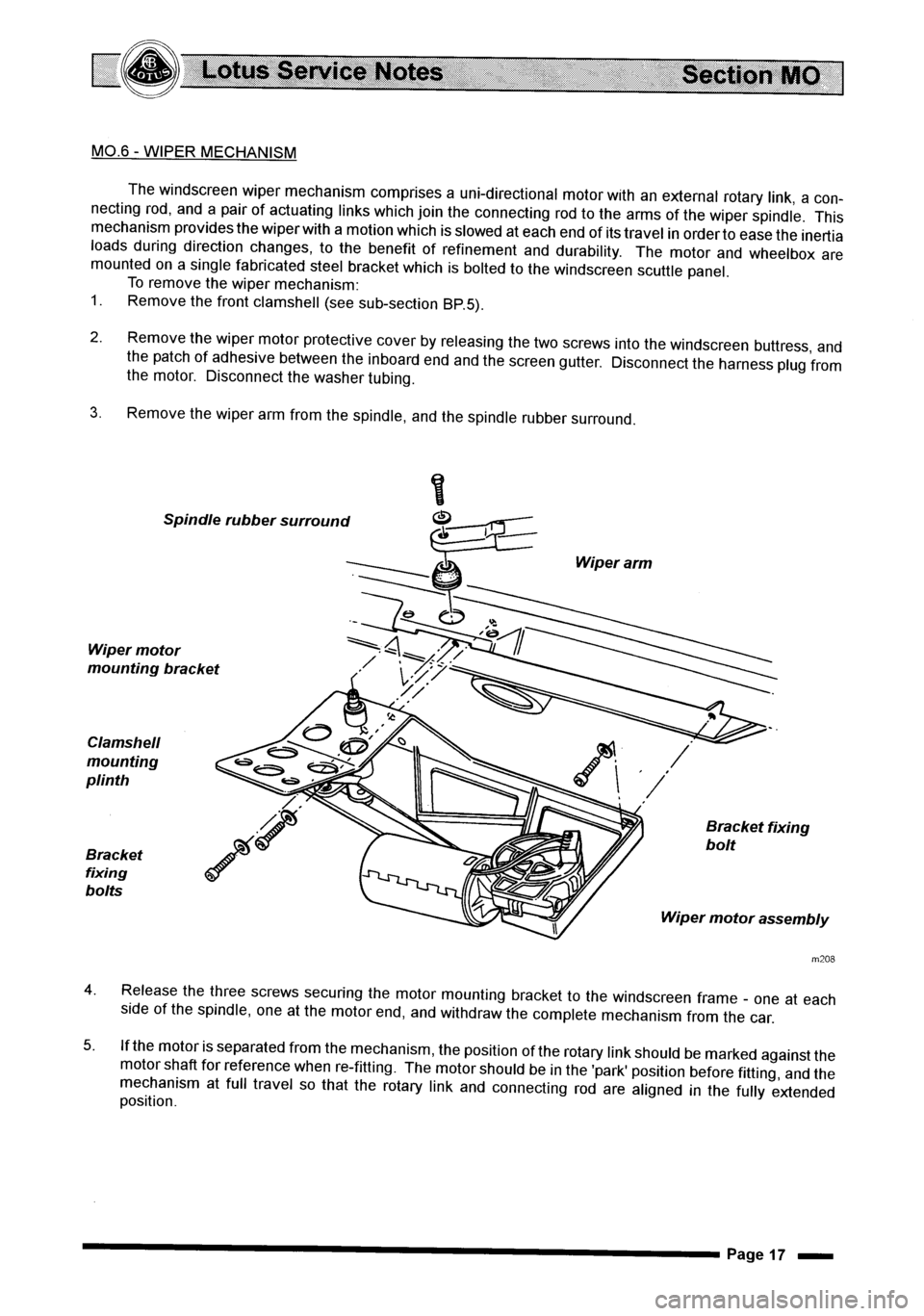 LOTUS ELISE 2001  Service Repair Manual 