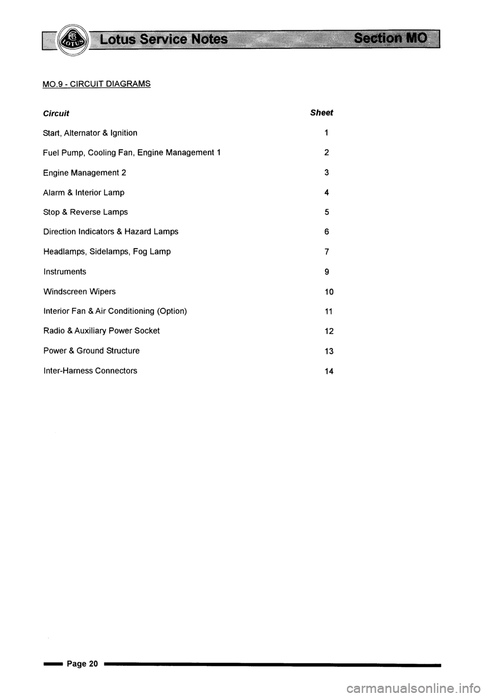 LOTUS ELISE 2001  Service Repair Manual 