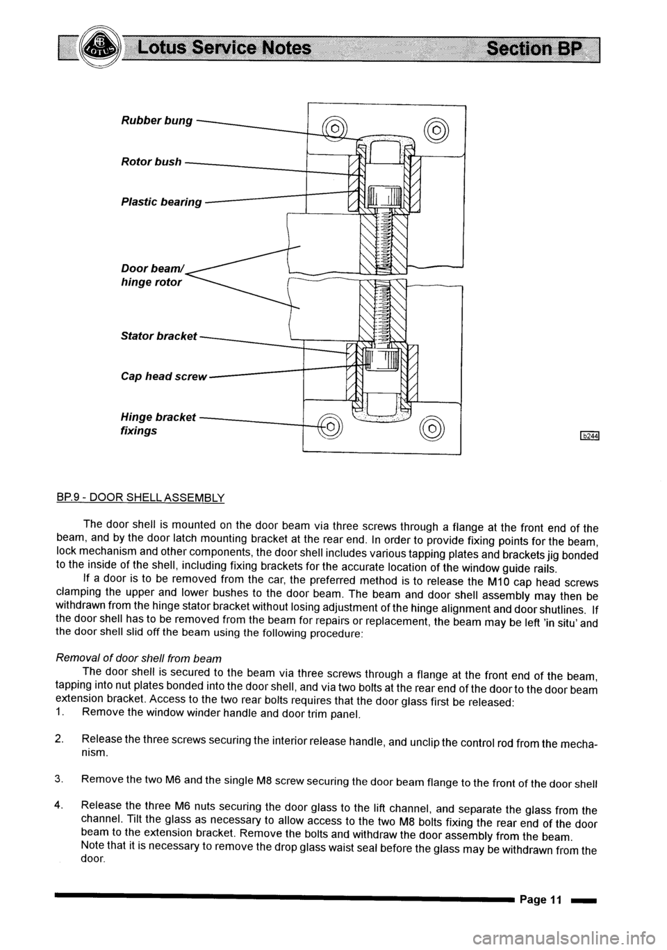 LOTUS ELISE 2001  Service Repair Manual 