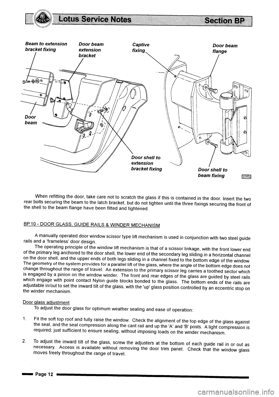 LOTUS ELISE 2001  Service Repair Manual 