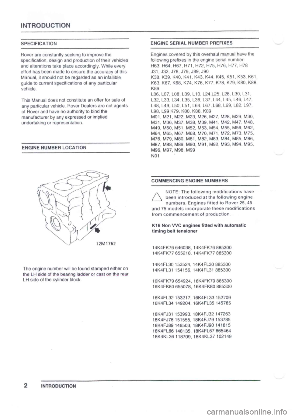 LOTUS ELISE 2001  Service Repair Manual 