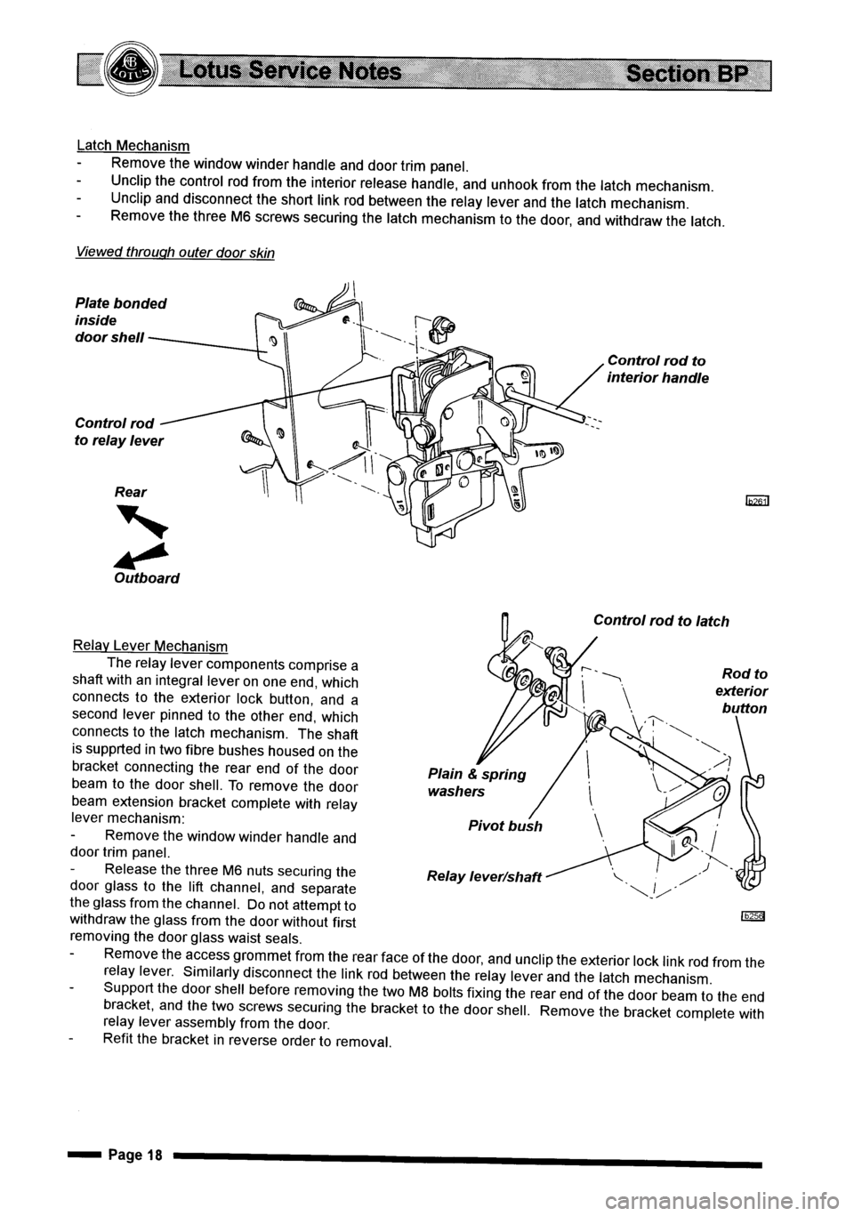 LOTUS ELISE 2001  Service Repair Manual 