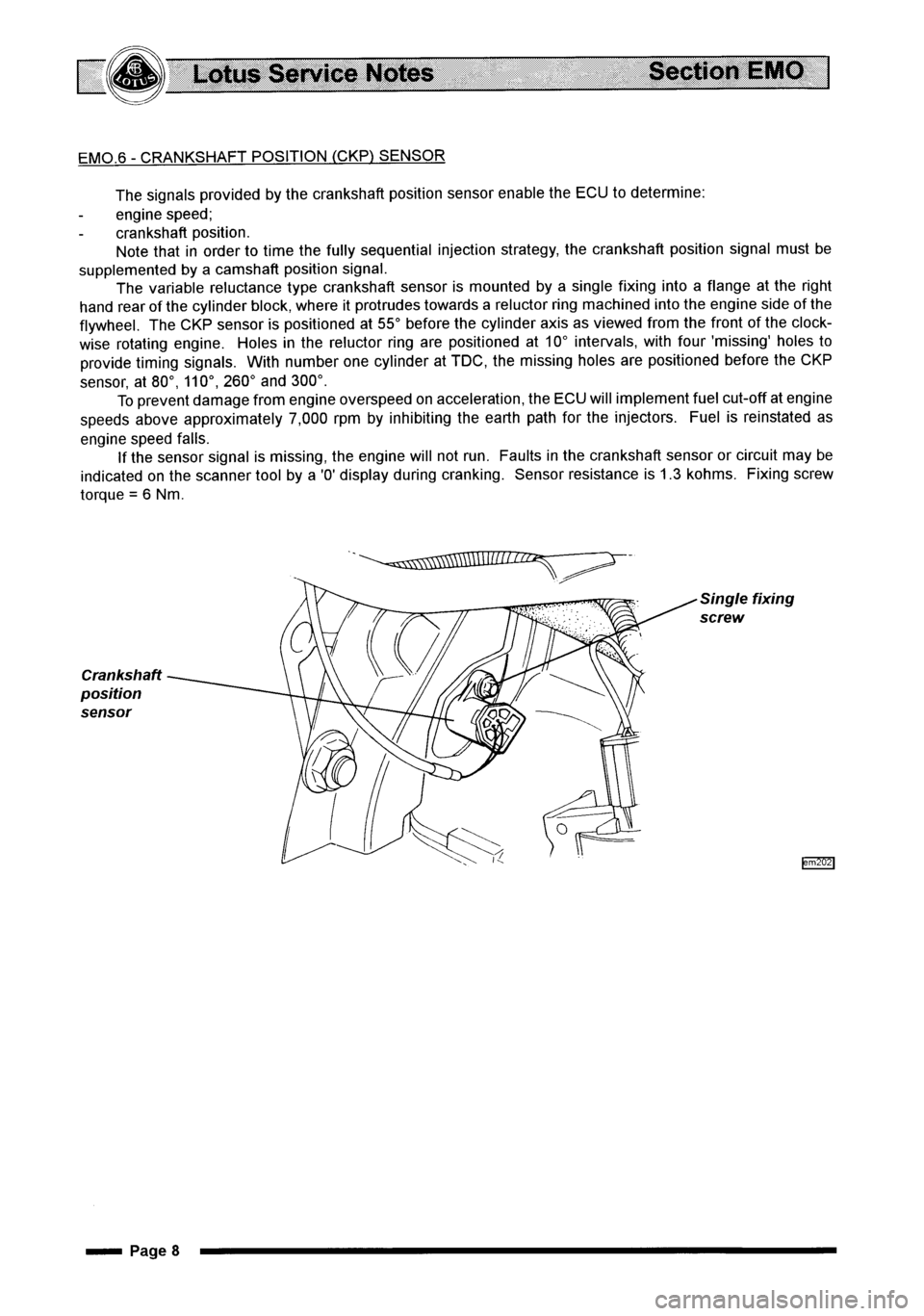 LOTUS ELISE 2001  Service Repair Manual 