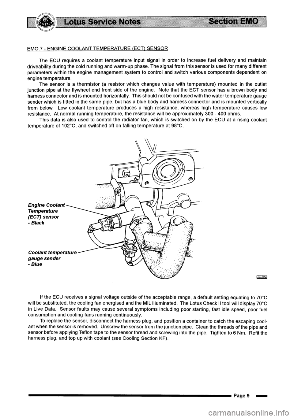 LOTUS ELISE 2001  Service Repair Manual 
