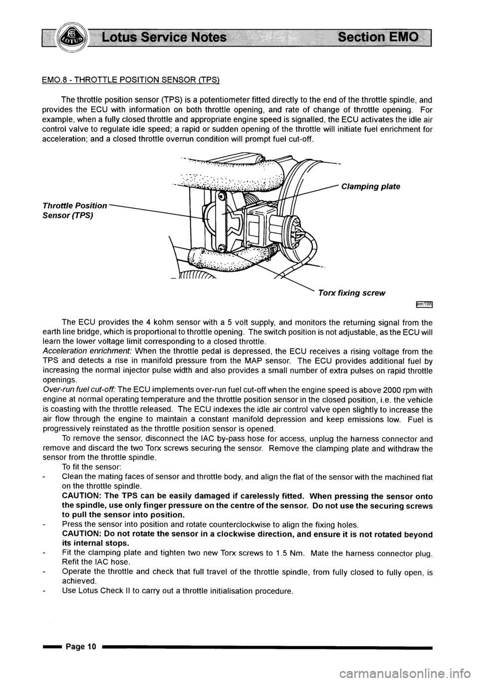 LOTUS ELISE 2001  Service Repair Manual 