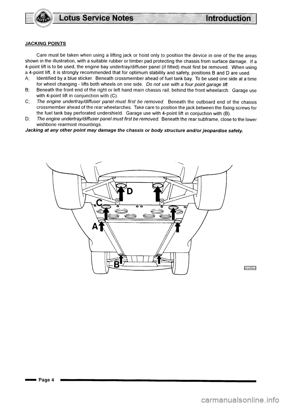 LOTUS ELISE 2001  Service Repair Manual 