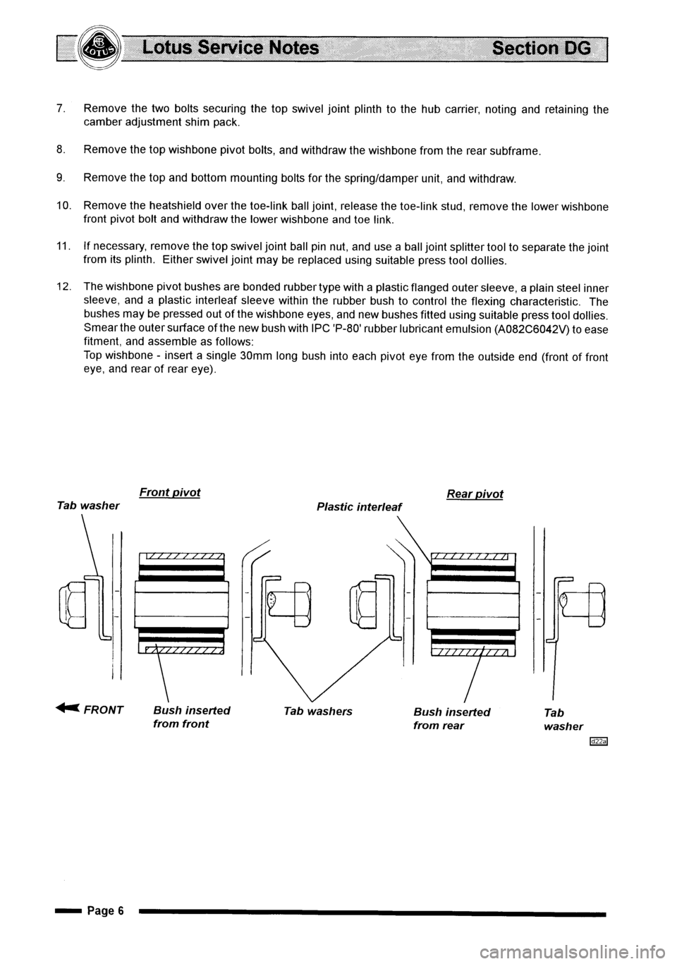 LOTUS ELISE 2001  Service Repair Manual 