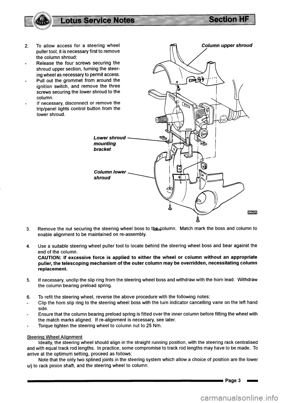 LOTUS ELISE 2001  Service Repair Manual 