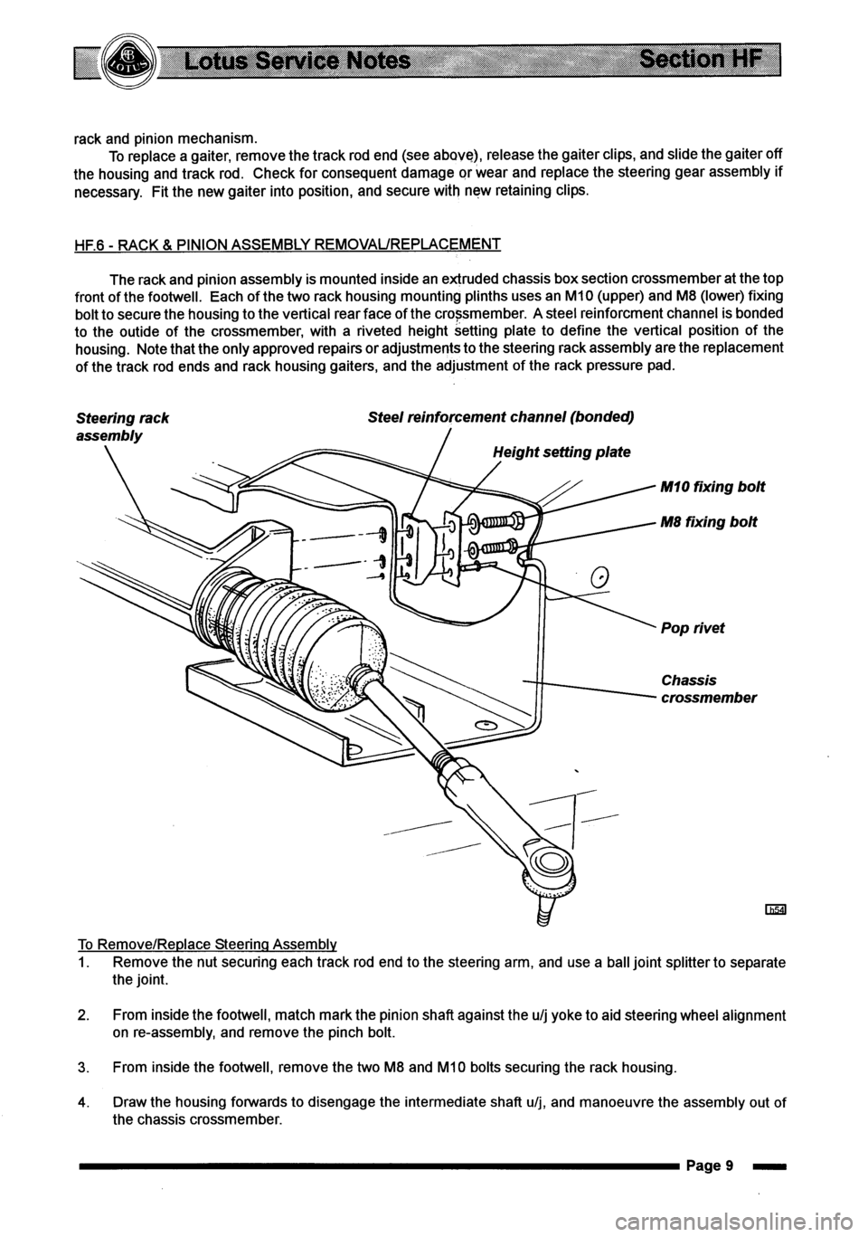 LOTUS ELISE 2001  Service Repair Manual 