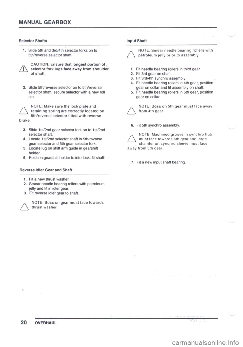 LOTUS ELISE 2001  Service Repair Manual 