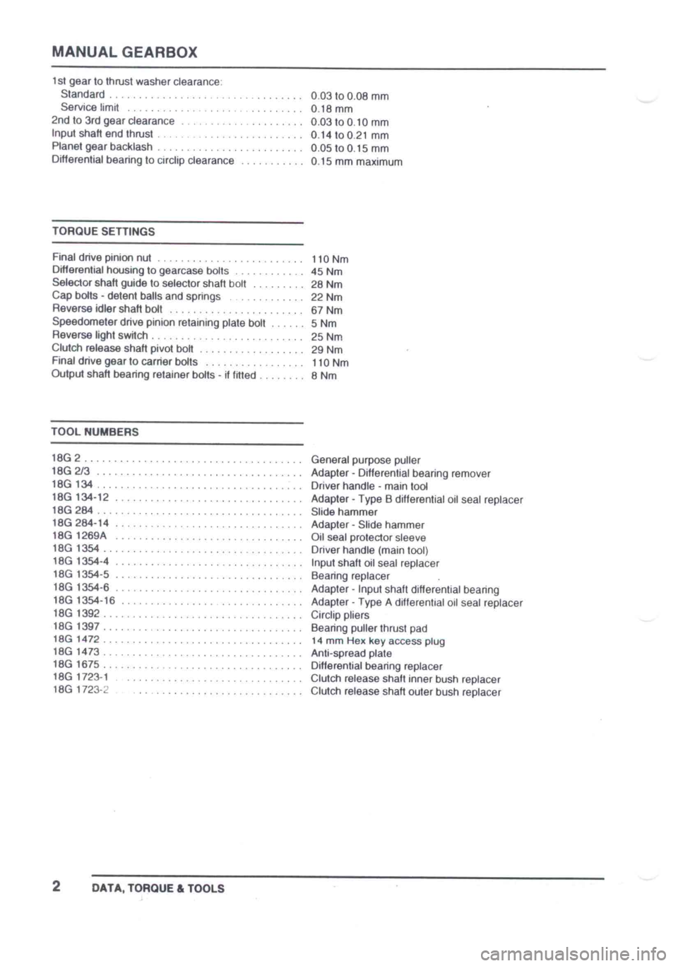 LOTUS ELISE 2001  Service Repair Manual 