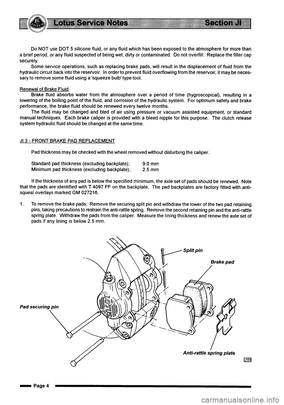 LOTUS ELISE 2001  Service Repair Manual 