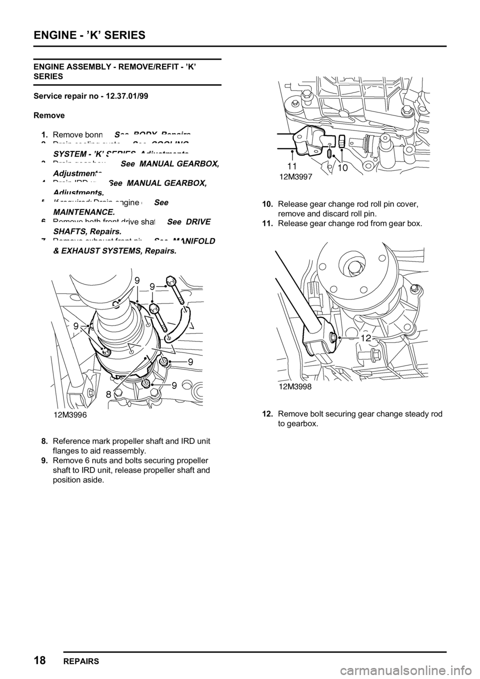 LAND ROVER FREELANDER 1998  Workshop Manual    

     

