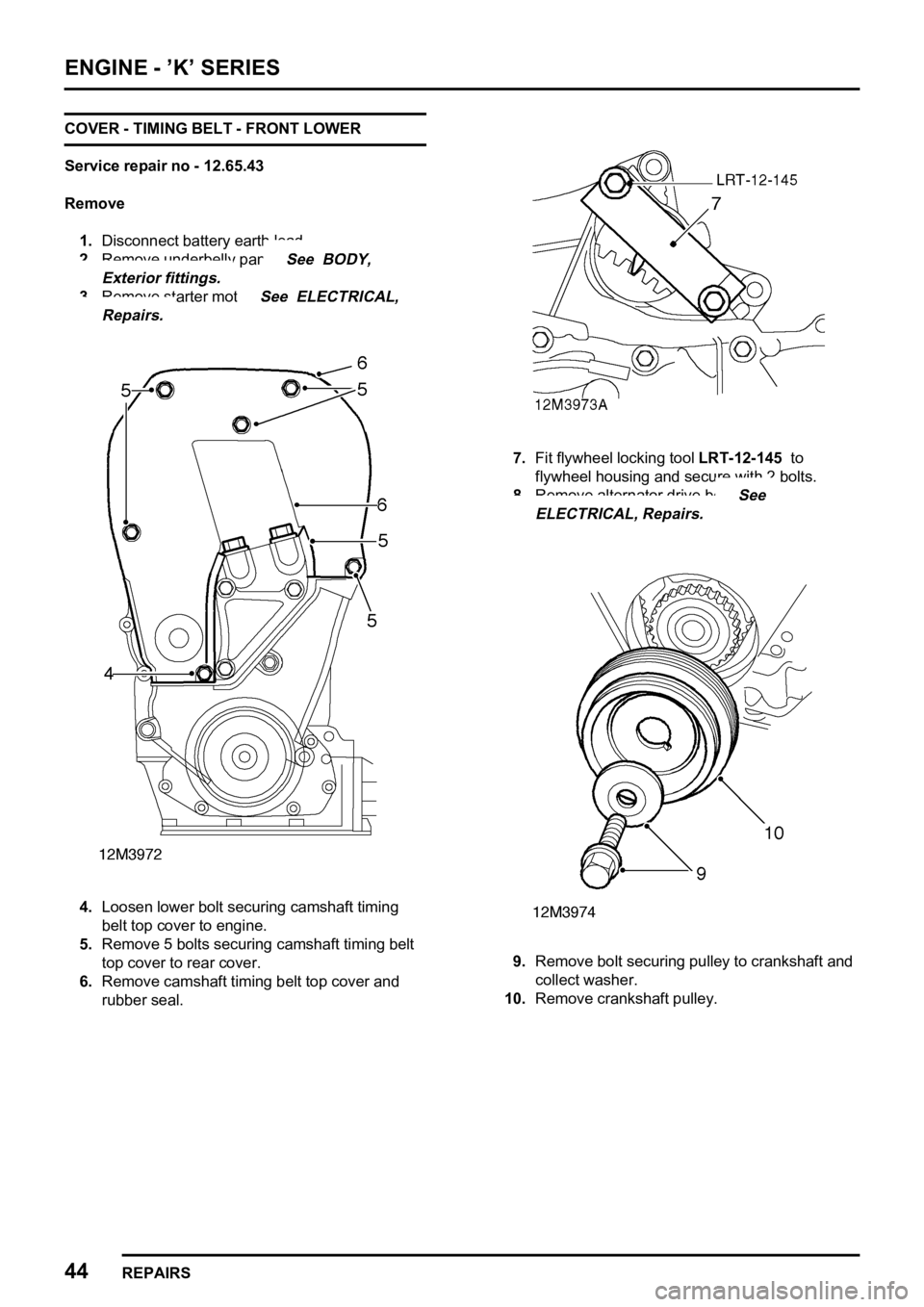 LAND ROVER FREELANDER 1998  Workshop Manual    

      
 