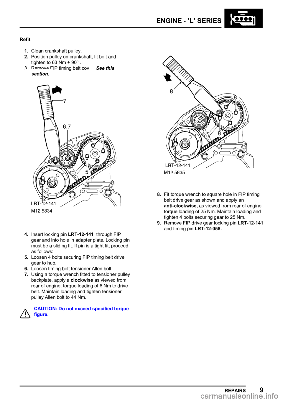 LAND ROVER FREELANDER 1998  Workshop Manual    


  
 