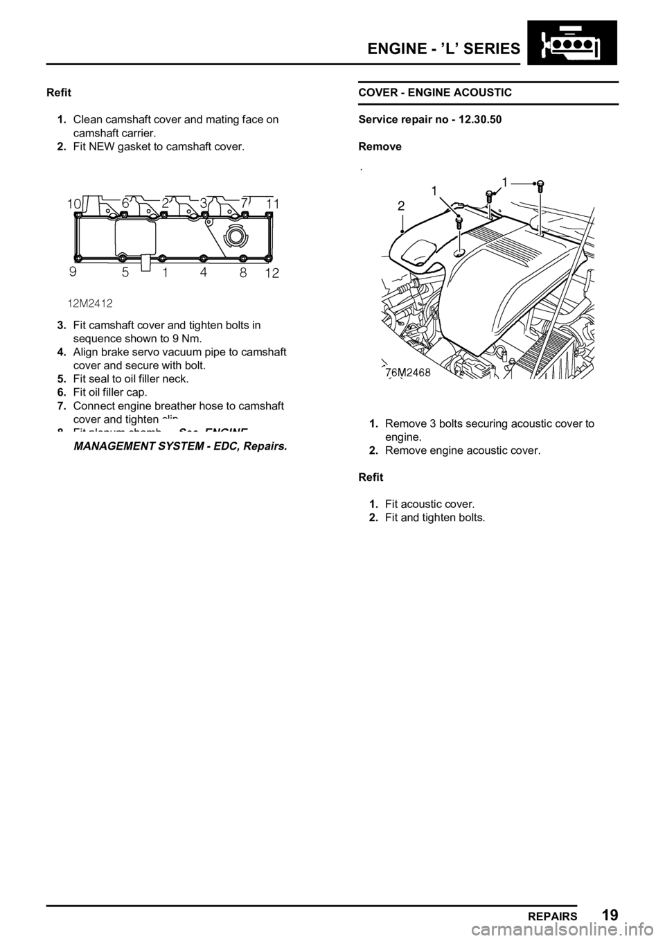 LAND ROVER FREELANDER 1998  Workshop Manual    


     