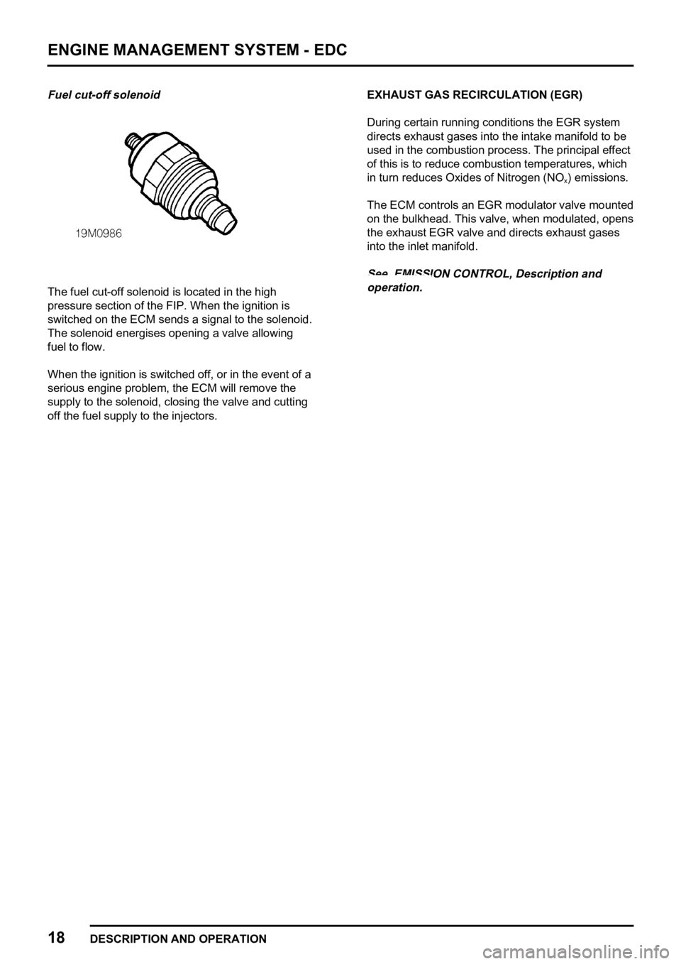 LAND ROVER FREELANDER 1998  Workshop Manual     
  
  