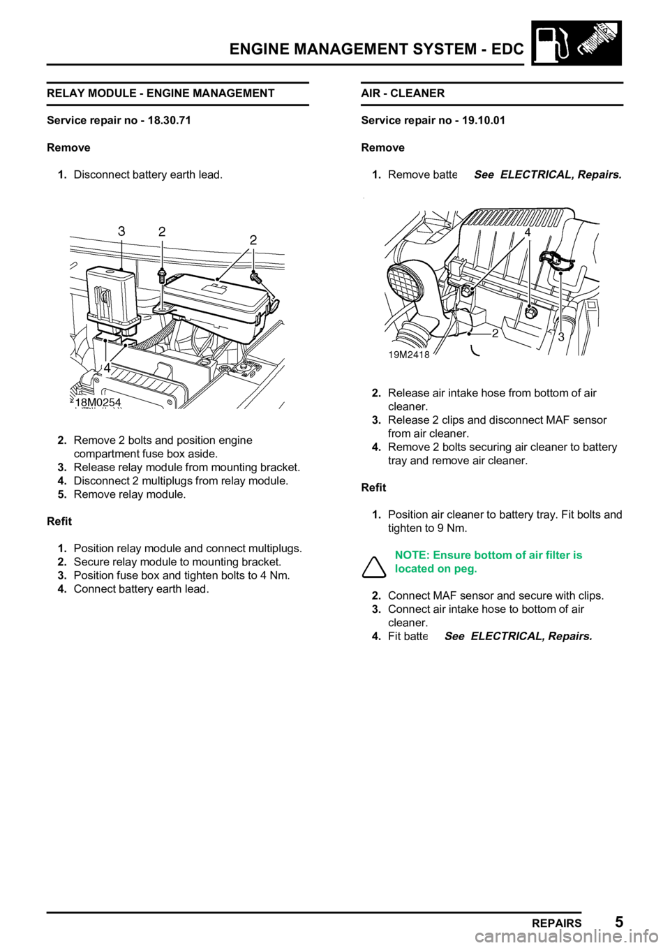LAND ROVER FREELANDER 1998 Workshop Manual
LAND ROVER FREELANDER 1998 Workshop Manual
