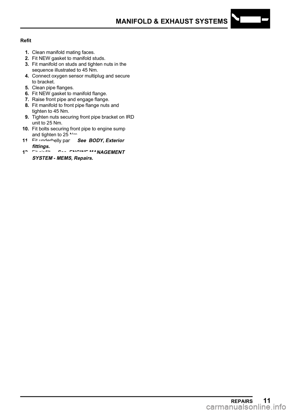 LAND ROVER FREELANDER 1998  Workshop Manual    


   