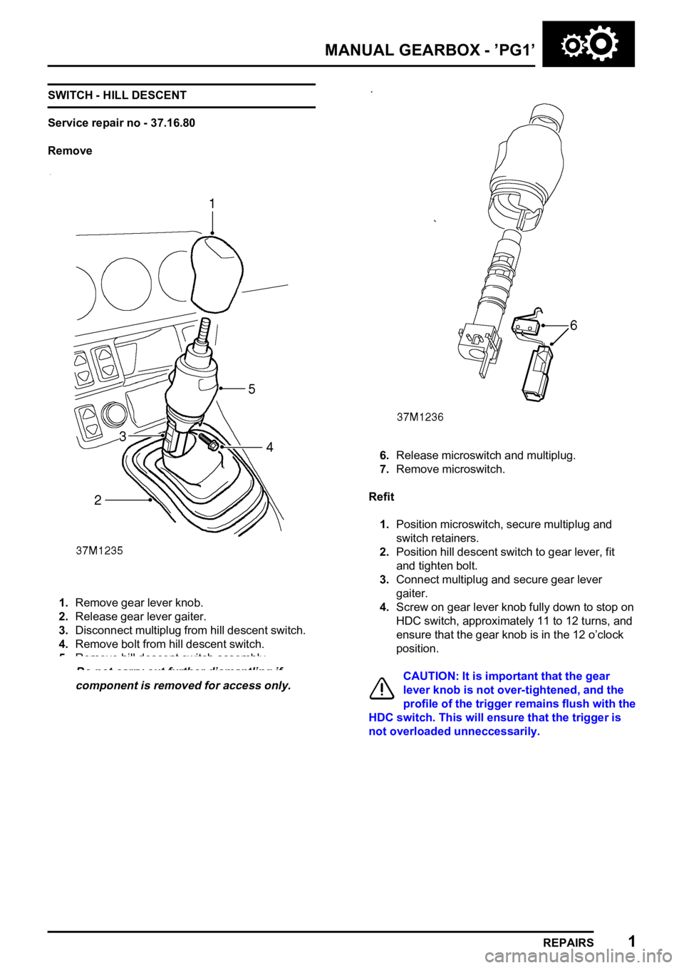 LAND ROVER FREELANDER 1998  Workshop Manual    

   
    