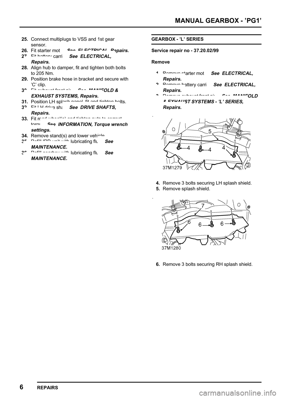 LAND ROVER FREELANDER 1998  Workshop Manual    

      
