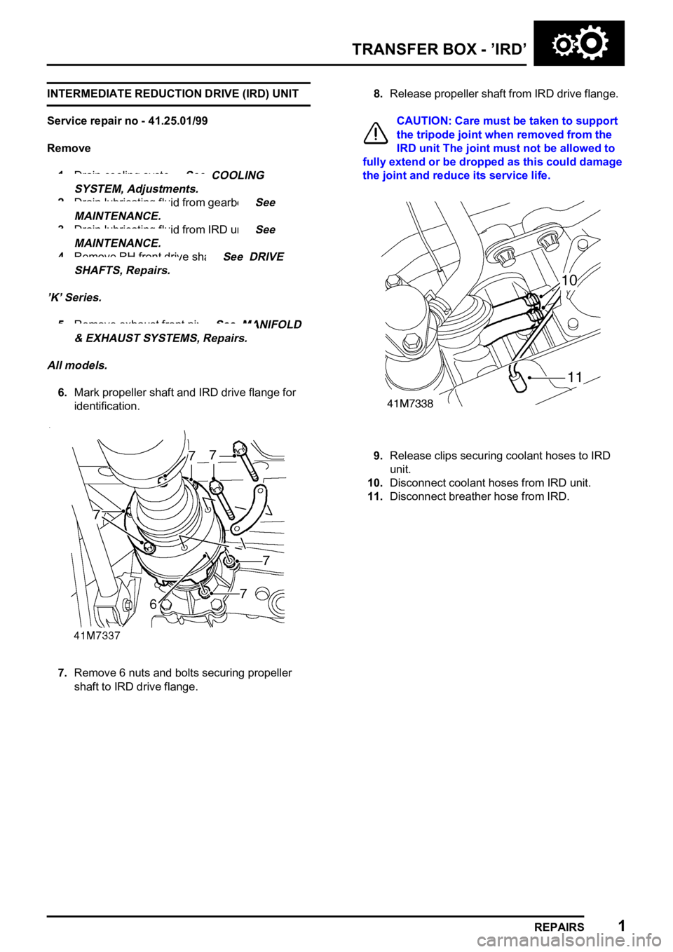 LAND ROVER FREELANDER 1998  Workshop Manual    

    
