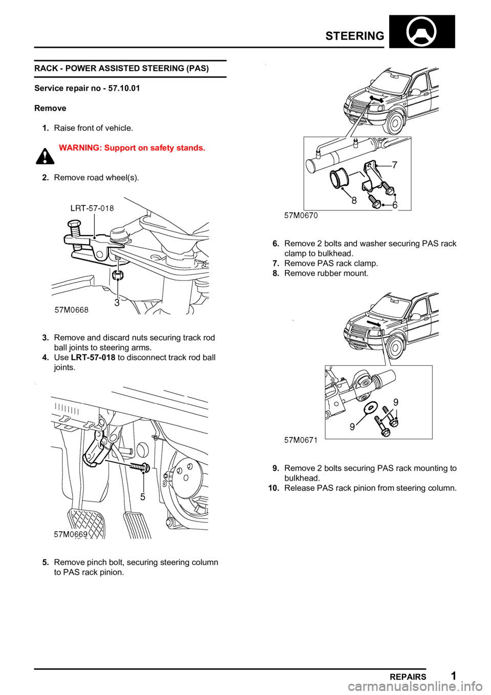 LAND ROVER FREELANDER 1998  Workshop Manual 

     
   