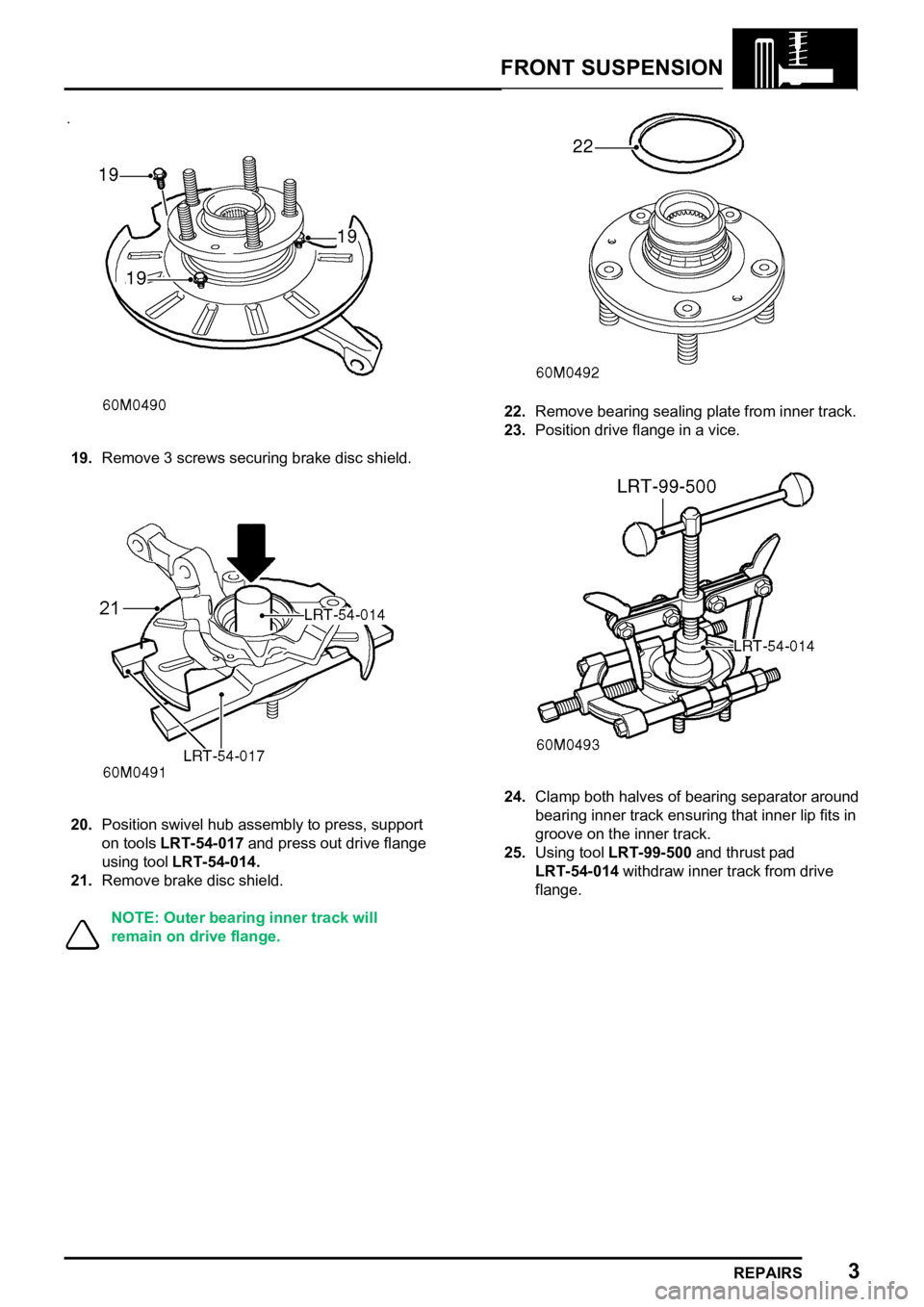 LAND ROVER FREELANDER 1998  Workshop Manual  

      
