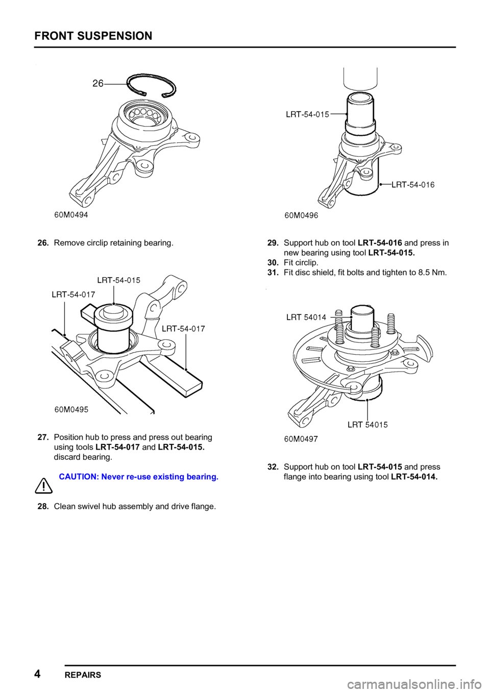 LAND ROVER FREELANDER 1998  Workshop Manual  

   
