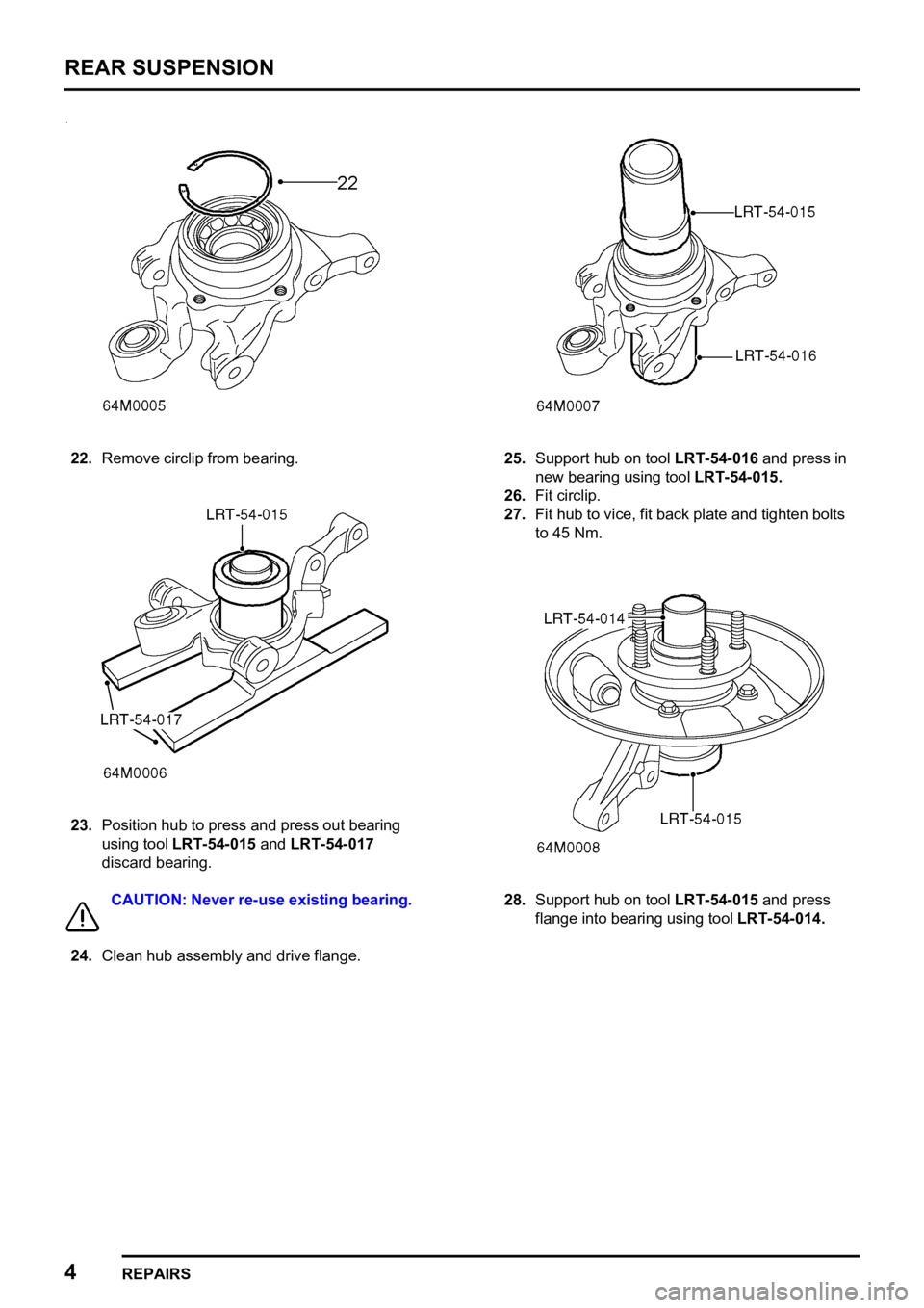 LAND ROVER FREELANDER 1998  Workshop Manual  

   
 