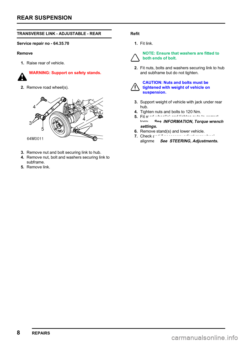LAND ROVER FREELANDER 1998  Workshop Manual  

     
 