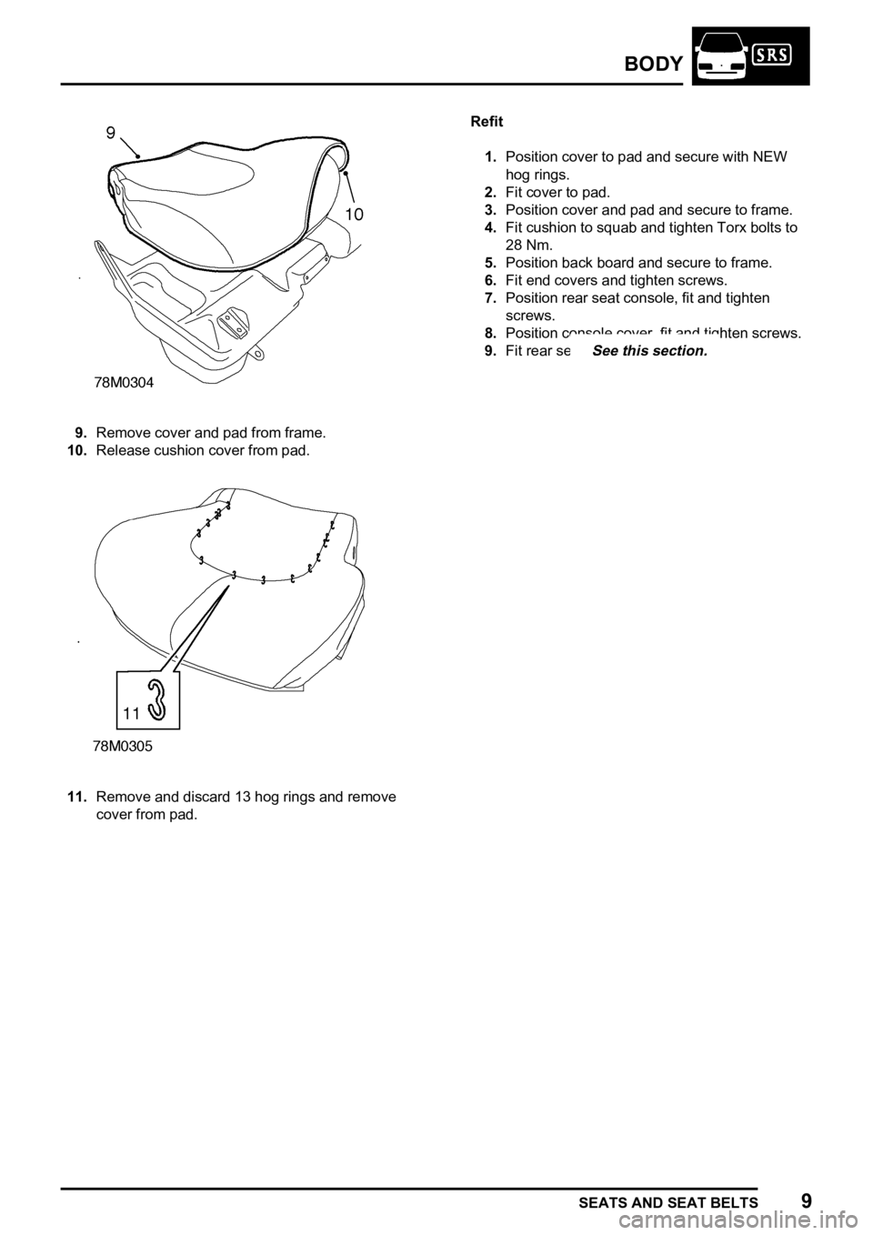 LAND ROVER FREELANDER 1998  Workshop Manual 
   
     
 