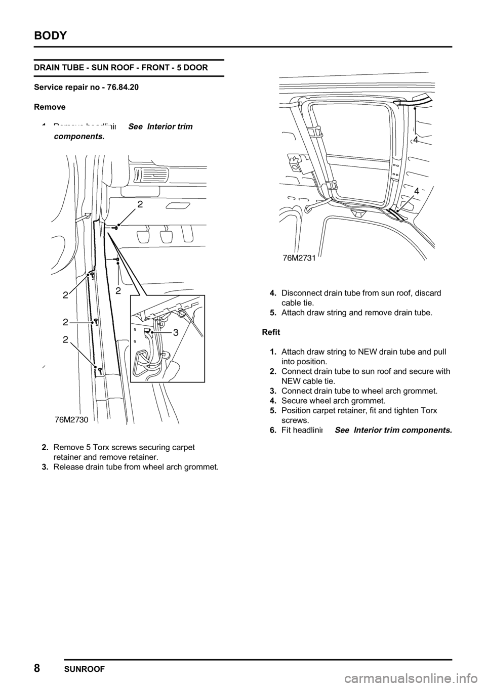 LAND ROVER FREELANDER 1998  Workshop Manual 

         
    