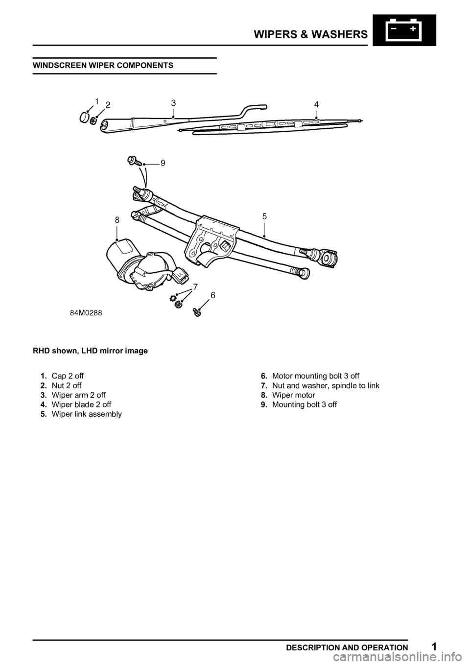LAND ROVER FREELANDER 1998  Workshop Manual   
  
  
