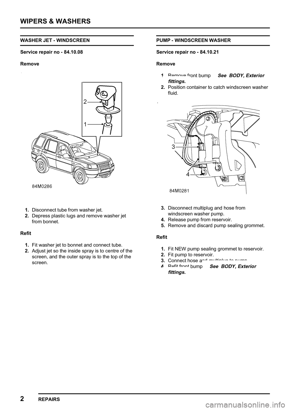 LAND ROVER FREELANDER 1998  Workshop Manual   

   
    