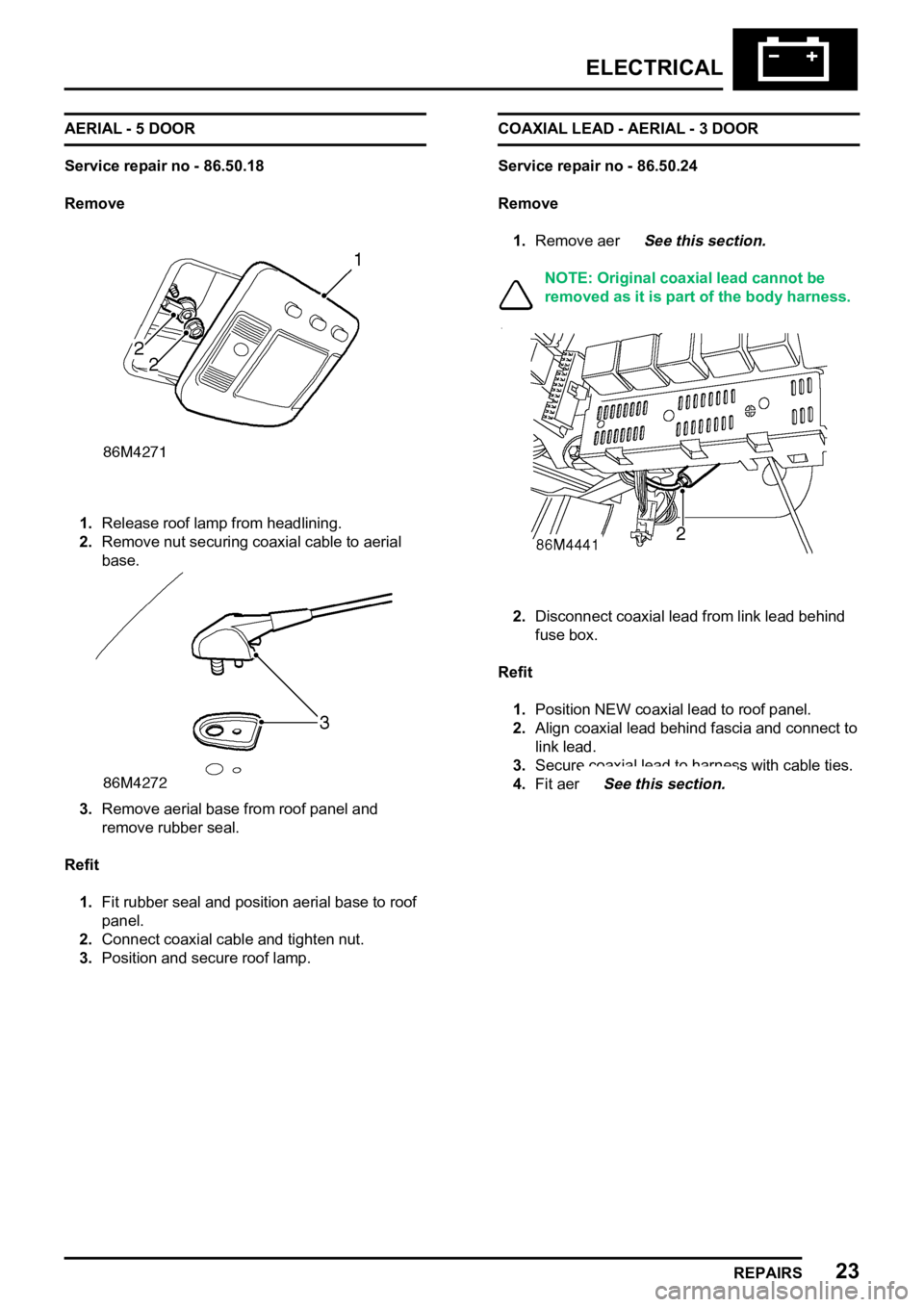 LAND ROVER FREELANDER 1998  Workshop Manual 

   
    

