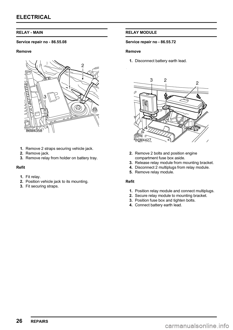 LAND ROVER FREELANDER 1998  Workshop Manual 

  
    

