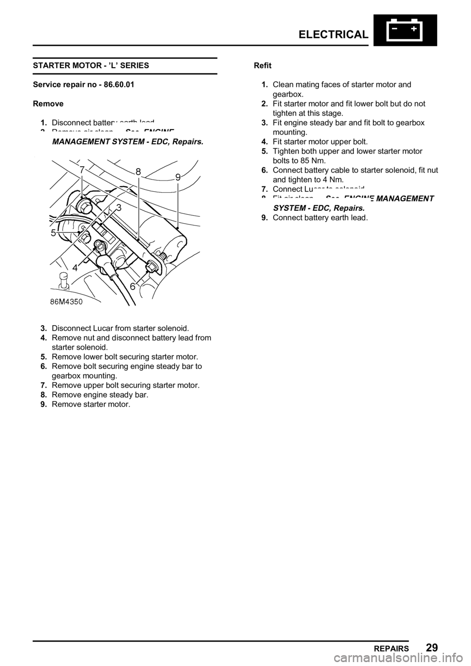 LAND ROVER FREELANDER 1998  Workshop Manual 

    
    