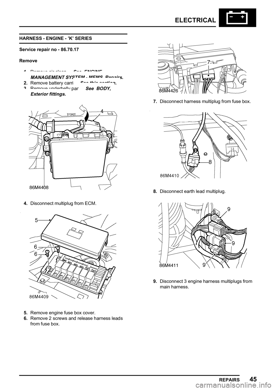 LAND ROVER FREELANDER 1998  Workshop Manual 

     
    