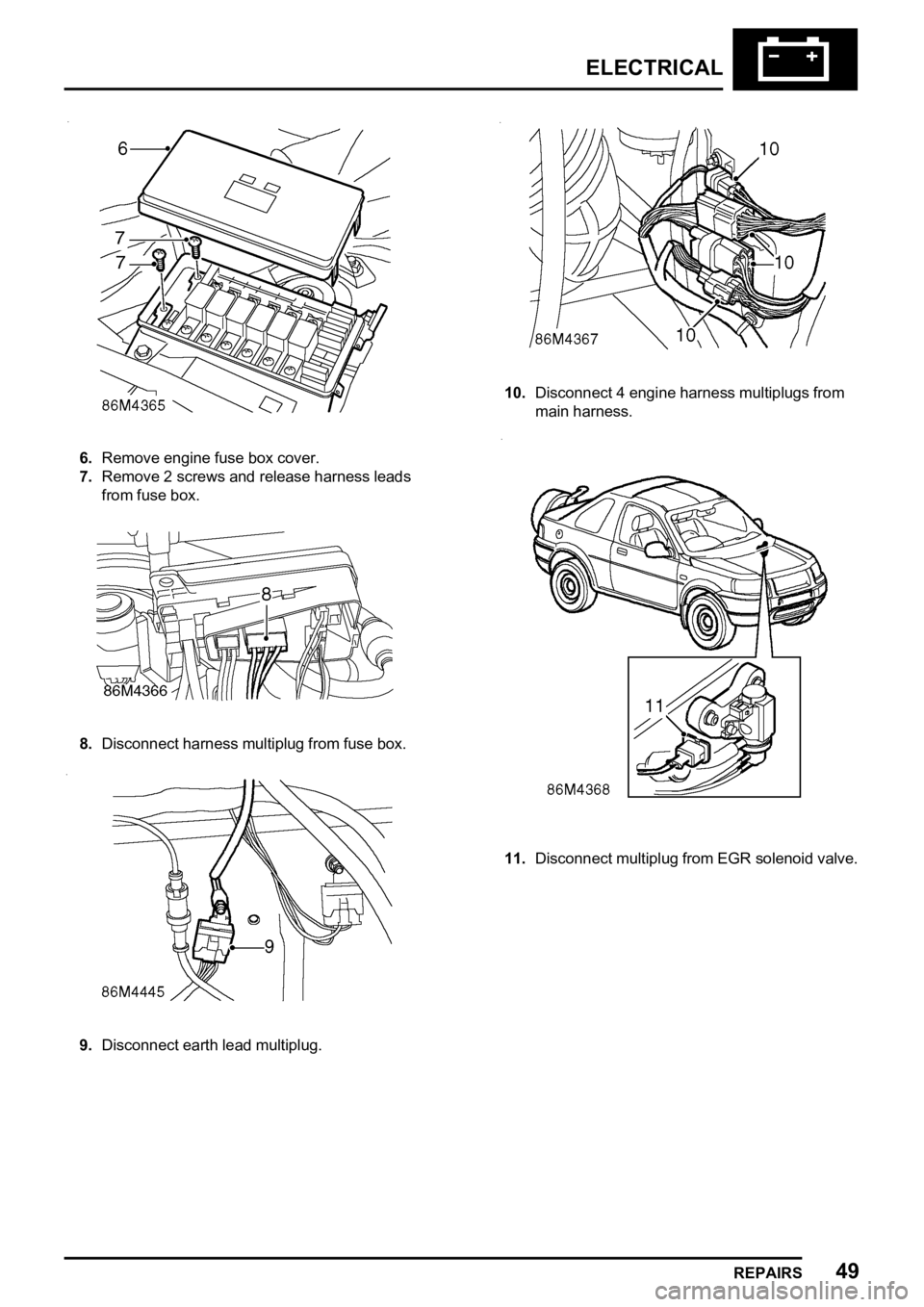 LAND ROVER FREELANDER 1998  Workshop Manual 

    
   