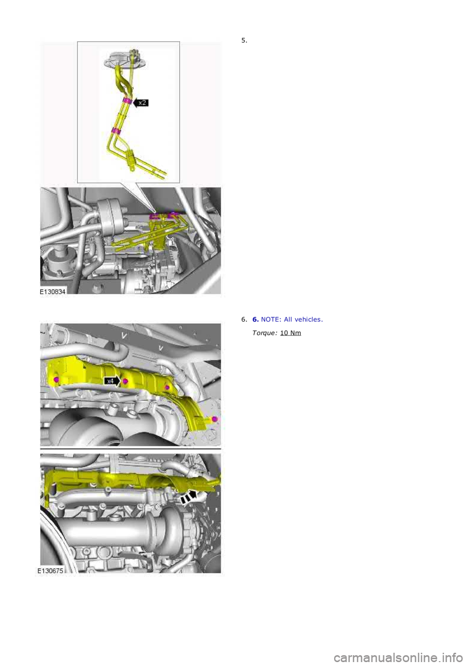 LAND ROVER FRELANDER 2 2006  Repair Manual 5.
6. 
NOTE: All  vehi cles .
T orque:  10 Nm 6. 