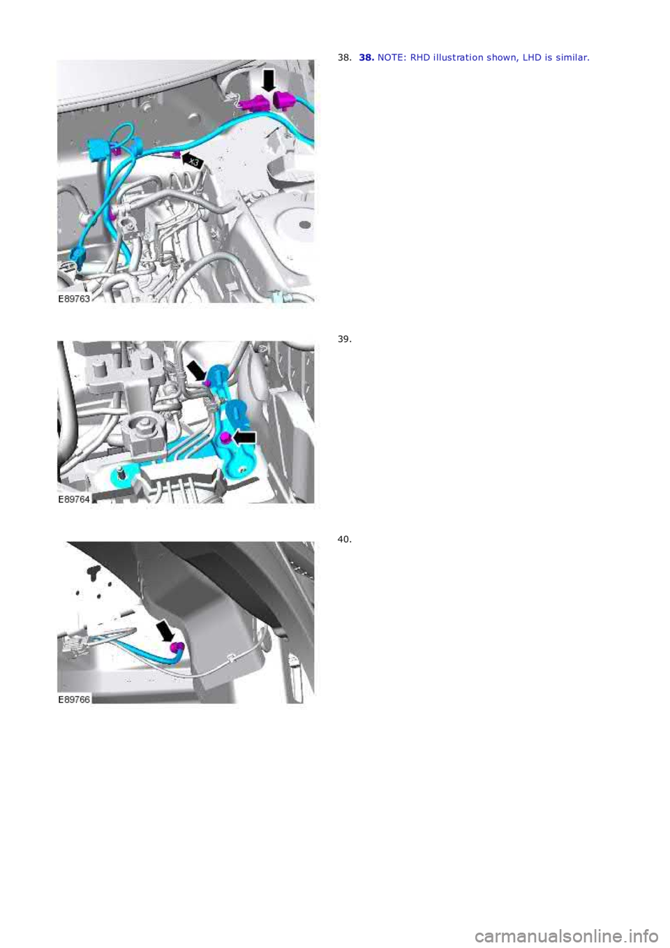 LAND ROVER FRELANDER 2 2006  Repair Manual 38. NOTE: RHD i llus t rati on s hown, LHD is  s imil ar.38.
39.
40. 