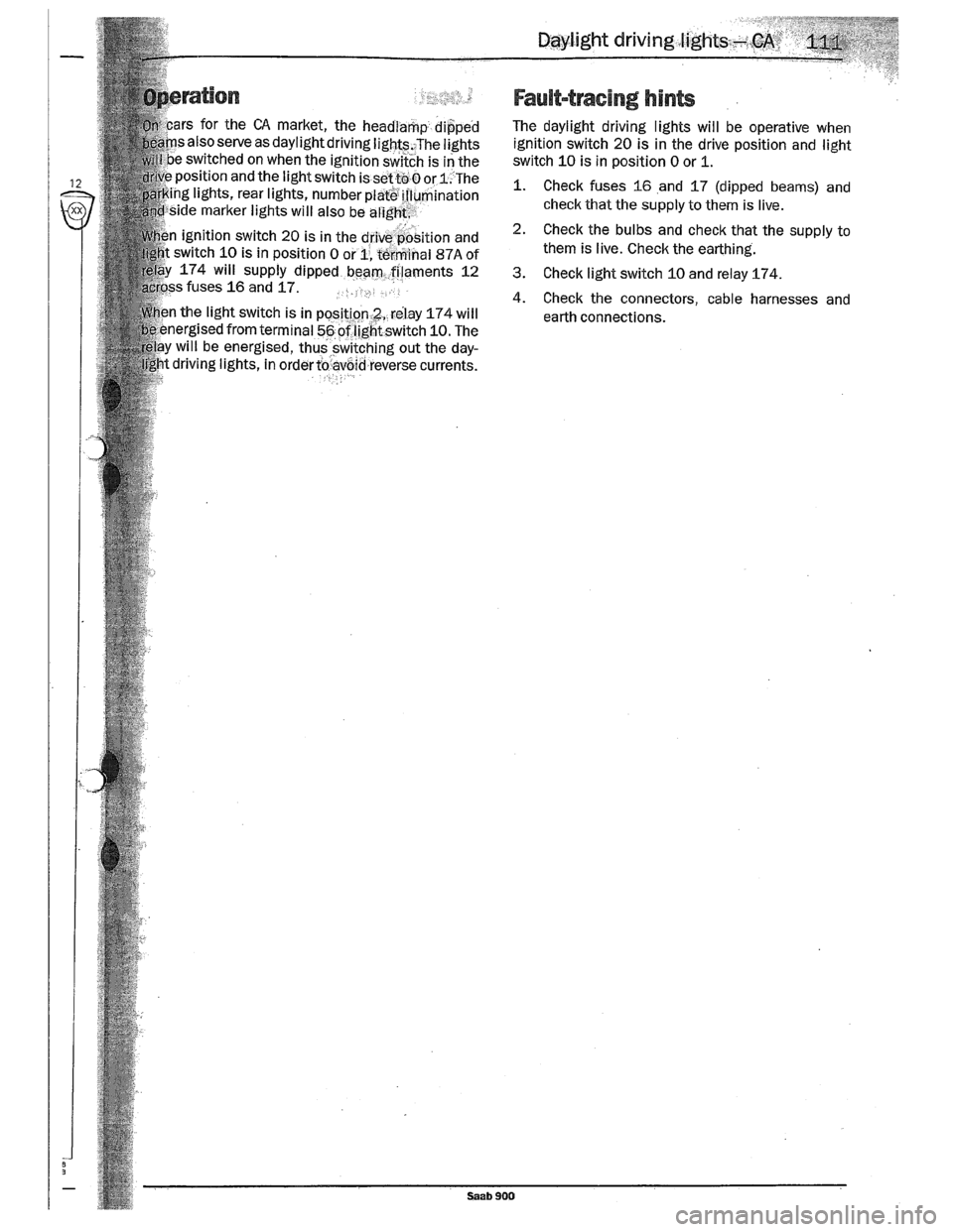 SAAB 900 1989  Service Manual Downloaded from www.Manualslib.com manuals search engine   