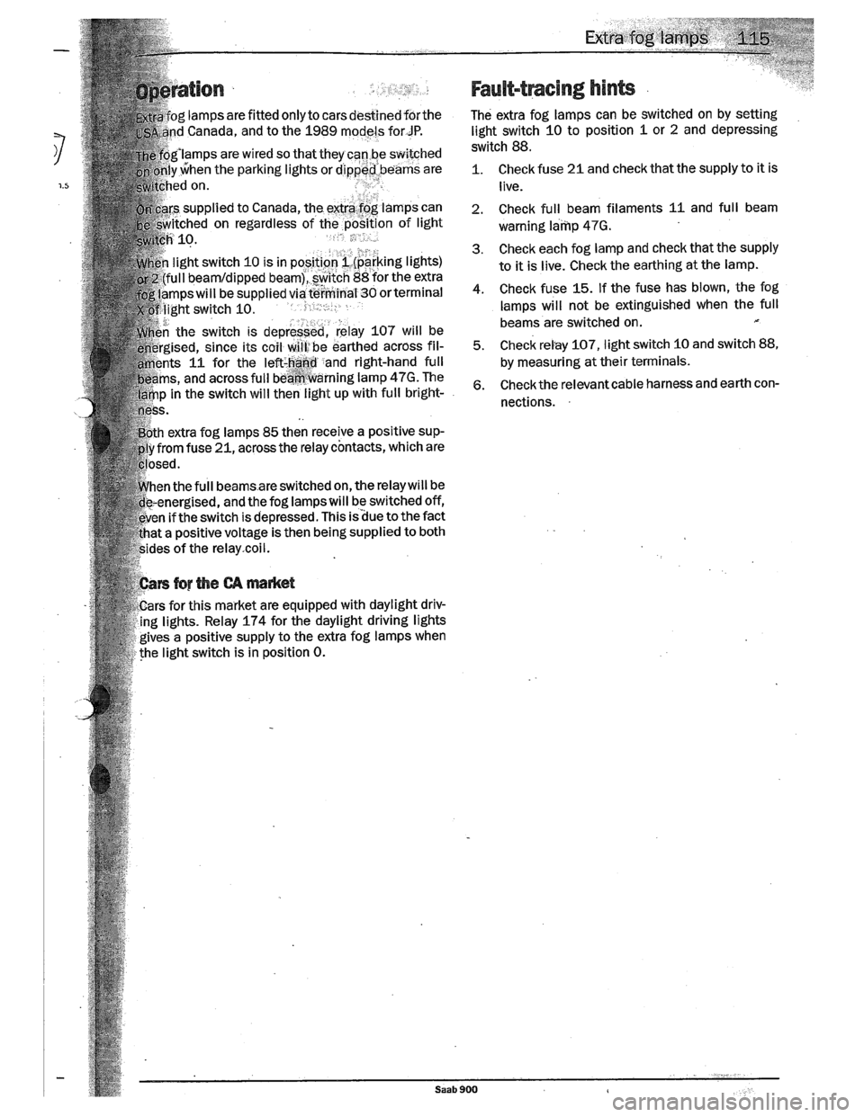 SAAB 900 1989  Service Manual Downloaded from www.Manualslib.com manuals search engine   