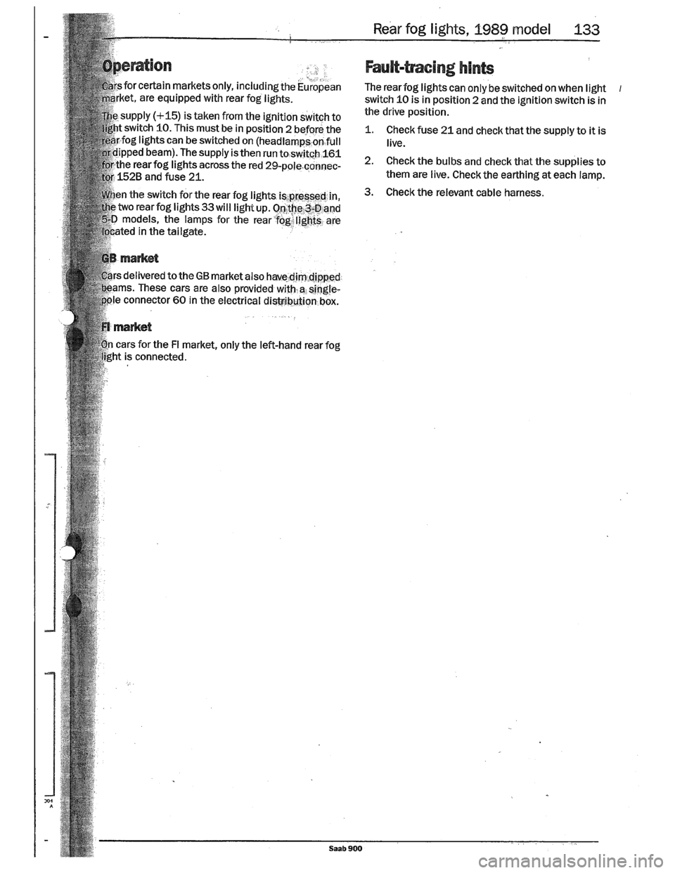 SAAB 900 1989  Service Manual Downloaded from www.Manualslib.com manuals search engine   